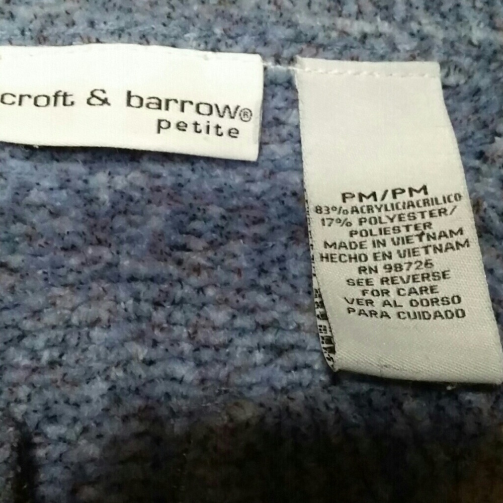 Croft & Barrow Multi-Colored Sweater PM - Picture 3 of 5